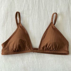 Aerie Crinkle Triangle Bikini Top